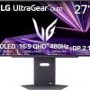 Amazon:$699.99 ($999.99)LG 27GX790A-B 27-inch Ultragear OLED Gaming Monitor QHD 1440p 480Hz, 0.03ms, DisplayPort 2.1, True Black 400, NVIDIA G-Sync, AMD FreeSync Premium Pro, HDMI, USB, Tilt/Height/Swivel/Pivot Stand, Black