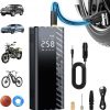 Amazon:$19.99 ($39.99)Tire Inflator Portable Air Compressor, 3X Faster True 150PSI Air Pump for Car Tires 12000mAh &12V DC Bike Tire, Cordless Tire Pump for Car, Bicycle, Motorcycle, Ball, with Tire Pressure Gauge-Auto OFF