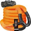 Amazon:$76.98 ($109.99)Kinetic Recovery Tow Rope: 1.26'' x 30ft 55000LBS Snatch Strap Heavy Duty Offroad Towing Straps Kit for Trucks SUV UTV ATV Tractor Car Jeep - Orange
