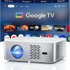 Amazon:$209.99 ($359.99)Google TV Projector 4K Support - CIBEST Smart Projector with WiFi 6 and Bluetooth, Outdoor Movie Proyector Full-Sealed Optical Engine 3000 ANSI Home Ceiling Projector with Autofocus, Streaming Apps