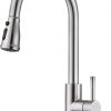 Amazon: $29.99 ($59.99)  Kitchen Faucet with Pull Down Sprayer Brushed