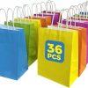 Amazon: $6.99 ($7.99) 36 Pack Gift bags with handles, 8.2″×3.1″×5.9″ paper bags