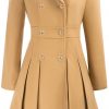 Amazon:  $38.49 ($76.99) 2024 Women’s Fashion Trench Coat Notch Lapel Double Breasted from