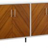 Amazon : $83.99 ($94.00) Walker Edison Fehr Modern 4 Door Bookmatch Buffet, 58 Inch, White