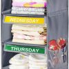 Amazon: $8.99 ($17.99) 6-Shelf Weekly Closet Hanging Organizer for Kids