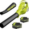 Amazon: $29.99 ($79.99) Leaf Blower Cordless w/ 2X 4.0Ah Batteries