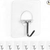 Amazon:  $2.91 ($4.41) Wall Hooks, Transparent Adhesive Hangers, 8 Count