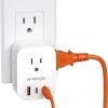 Amazon: $7.14 ($15.99)  Multi Plug Outlet Extender, Surge Protector Wall Plug Splitter