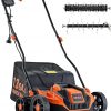 Amazon:$73.99 ($119.99)VEVOR 2-in-1 Electric Dethatcher and Scarifier, 13-Inch 13 Amp, Corded Lawn Dethatcher with 13-Gallon Thatch Collection Bag, 5-Position Depth Adjustment, Walk Behind Machine for Garden Yard Grass