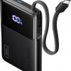 Amazon : $14.27 ($29.99)  INIU 45W Power Bank, Slimmest 10000mAh Portable Charger with Built in USB-C Cable, Fast Charging USB C in&Out Battery Pack, Travel External Phone Charger for iPhone 17 16 15 Samsung S24 S23 Google etc
