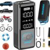 Amazon : $29.92 ($89.99) AVAPOW Tire Inflator Portable Air Compressor, 150 PSI Cordless Car Tire Air Pump with Pressure Gauge, 3.7'' LCD Screen, Auto-Shuts Off Tire Pump for Car, Motorcycle, Bike, Balls