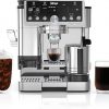 Amazon : $634.99 ($749.99)  Ninja Luxe Café Pro Series, Espresso Machine, Drip Coffee, Cold Brew, Hot Water, Integrated Tamper, Built-in Grinder, Hands-Free Frother for Cappuccinos, Lattes, Americanos, Dairy or Non-Dairy, ES701