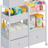 Amazon:  $34.99 ($69.99) 2 In1 Baby Diaper Caddy Organizers and Storage, 3-Tier Rolling Diaper Cart
