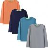 Amazon : $9.99 ($19.99) Youth Boys Girls Long Sleeve Active Shirts Dry-Fit Moisture Wicking Athletic Performance T-Shirt Tops