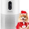 Amazon : $45.98 ($74.99) Air Purifiers for Home Large Room up to 1500 ft², MOOKA HEPA Air Purifier for Home Pets Hair in Bedroom with Aromatherapy, Air Filter Cleaner for Dorm, Pets, Office, 20dB, Night Light, B-D03, White
