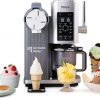 Amazon : $297.49 ($349.99)  Ninja CREAMi Scoop & Swirl Ice Cream and Soft Serve Maker, Sorbet, Milkshake, Frozen Yogurt, Low Calories Program & More, 13-in-1, Soft Serve Handle & (2) CREAMi 2-in-1 16oz Pints, NC701