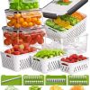 Amazon: $12.99 ($14.99)  4 Pcs Fruit Storage Containers for Fridge with Vegetable Chopper Set