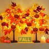 Amazon: $17.46 ($26.99) Fall Décor 2 Pack 24 Inch Fall Maple Tree with 48 LEDs