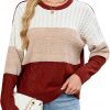 Amazon:  $14.99 ($29.99) Women’s Striped Color Block Sweaters Crewneck