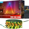 Amazon:$74.99 ($129.99)Govee Christmas Lights 2, RGBWIC 99FT 300LEDs Holiday String Lights with Shape Mapping Function, Smart LED Decoration for Indoor Outdoor Tree, 130+ Preset Scenes, Voice and APP Control, Green Wire