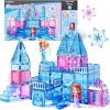 Amazon: $14.99 ($32.99) Magnetic Building Blocks Princess Castle with 2 Dolls & Stairs