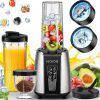 Amazon:$24.82 ($59.99)KOIOS Smoothie Blender, Max 1000w Personal Blender for Shakes and Smoothies, 12Pcs Coffee Grinder and Countertop Blenders Combo for Kitchen, Portable Smoothie Blenders with 2x22 oz To-Go Cups, Non-BPA