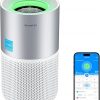 Amazon:$66.28 ($129.99) GoveeLife Air Purifiers for Home, Smart Air Purifier for Large Rooms with App & Alexa Control, Covers up to 1162ft², Air Quality Monitor, PM2.5 Sensor Air Purifier for Pet Hair, Pollen, Dust, Smoke