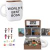 Amazon:$20.00 ($54.00)Polly Pocket x The Office Compact Playset 6 Character Dolls and 9 Accessories, Collectible Partnership Toy, Coffee Mug Exterior