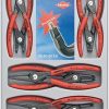 Amazon:$133.37 ($220.72)KNIPEX Tools 00 20 04 SB, Precision Circlip Snap-Ring Red Pliers 8-Piece Set