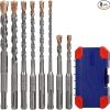 Amazon:$19.99 ($22.65)WORKPRO 8-Piece SDS-Plus Drill Bit Set, Carbide Tip, SDS+ Rotary Hammer Drill Bit Set with Storage Case for Brick, Cement, Stone & Concrete