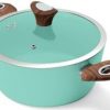 Amazon : $15.00 ($35.97) Phantom Chef 4.4 QT Casserole | Stockpot | Aluminum Body Non-Stick Ceramic Coating | With Soft Touch Stay Cool Handle | Dishwasher Safe | Non-Toxic PFOA & PTFE Free Pan | Color Mint