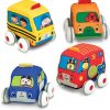 Amazon:$12.24 ($35.99)Melissa & Doug K's Kids Pull-Back Town Vehicle Set - Baby Toys Set with 4 Soft Toy Cars and Trucks, Surface Washable with Removable Wheels, Learning Toys for Babies and Toddlers