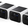Amazon : $179.99 ($399.99) eufy Security S220 SoloCam 4-Cam Pack, Solar Charging, Wireless Outdoor Camera, Continuous Power, 2K Resolution, Day and Night Clarity, 2.4 GHz Wi-Fi, No Monthly Fee