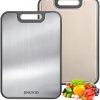 Amazon: $12.99 ($24.99) Stainless Steel Cutting Board, Large Double Sided