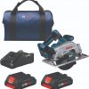 Amazon : $207.99 ($349.00)  BOSCH GKS18V-22B25 18V Brushless Blade-Right 6-1/2 In. Circular Saw Kit with (2) CORE18V 4 Ah Advanced Power Batteries
