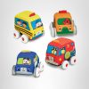 Amazon : $12.24 ($35.99) Melissa & Doug K's Kids Pull-Back Town Vehicle Set - Baby Toys Set with 4 Soft Toy Cars and Trucks, Surface Washable with Removable Wheels, Learning Toys for Babies and Toddlers
