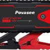 Amazon : $25.00 ($99.99) Povasee Jump Starter 5000A Car Jumper Starter, Model A30 12V Jump Box for Car Battery up to 10L Gas or 8L Diesel Engine Battery Jumper Starter Portable with Power Bank/Dual Output/LED Light