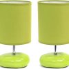 Amazon:$14.60 ($35.67)Simple Designs LT1153-GRN-2PK Petite Circle Stone Table Lamp 2 Pack Set for Bedroom, Kids Room, Office, Living Room, Nursery, Reading Nook, Green