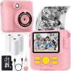 Amazon : $13.99 ($39.99)  Instant Print Camera for Kids with 3 Rolls of Printer Paper, 1080P Toddler Digital Camera Toys for Age 3-12 with 32GB SD Card, Christmas & Birthday Gifts for 3 4 5 6 7 8 Year Old Girls & Boys (Pink)