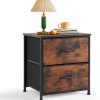 Amazon:  $15.50 ($17.23) Nightstand, Small 2 Drawer Dresser End Table