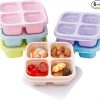 Amazon: $7.49 ($14.99) 6 Pack Snack Containers, Wheat Straw Fiber 4 Compartment