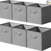 Amazon:  $15.39 ($21.99) 11×11 Storage Cubes, 6 Pack Open Storage Bins with Handles