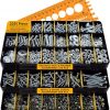 Amazon :$38.99 ($44.99)Jackson Palmer 2251 Piece Hardware Assortment Kit with Screws, Nuts, Bolts & Washers (3 Trays)…