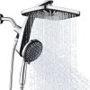 Amazon : $47.47 ($89.99) High Pressure Rain Shower Head: Upgrade Shower Heads with Handheld Spray Combo with Fixed Showerhead and 10 Sprays Handheld Shower Head, Detachable Shower Head Built-in Magnetic Docking and Power Jets