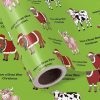 Amazon : $2.49 ($4.99)  WRAPAHOLIC Cow Christmas Wrapping Paper - Mini Roll - 17 Inch x 16.5 Feet - Highland Cow and Have a Braw Woo Christmas Design for Xmas Holiday, Party Celebration