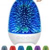 Amazon: $19.49 ($29.99) Night Light Bluetooth Speaker, 3D Glass Fireworks Lamp with Touch Control
