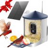 Amazon : $29.00 ($99.99) SOLIOM Smart Bird Feeder with Camera, 2K HD WiFi Bird Watching Camera with AI Identify Birds Species, Live View, Instant Notifications, Full Color Night Vision with 3W Solar Panel, BF02