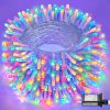 Amazon : $9.99 ($25.99) Multicolor Christmas Lights Outdoor, 100FT 300 LED Christmas String Lights Indoor Waterproof & 8 Modes, Plug in Connectable Twinkle Fairy Lights for Xmas Tree Patio Garden Party Holiday Decorations