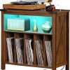 Amazon: $46.74 ($109.99) Large Record Player Stand with Charging Station & LED Lights