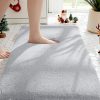 Amazon: $5.59 ($7.99) Bathroom Rugs 24×17 Light Grey – Thick Elastic Foam Bath Mat
